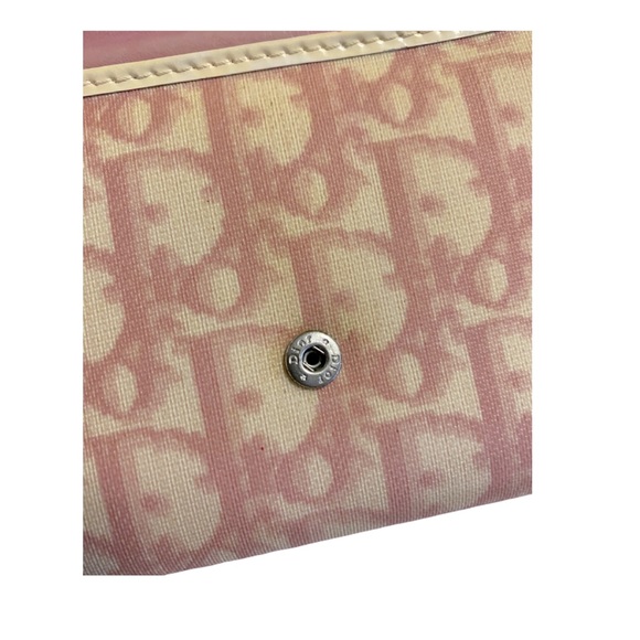 Vintage Rare Y2k pink Dior Monogram Wallet CD - Picture 7 of 9